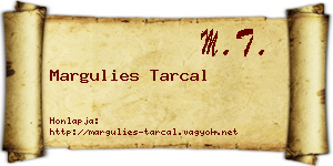 Margulies Tarcal névjegykártya